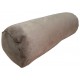 Round Bolster Cushion - Faux Suede - Brown