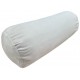 Round Bolster Cushion - Faux Suede - Cream