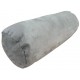 Round Bolster Cushion - Faux Suede - Grey