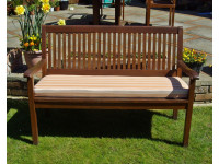 Garden Bench Cushion Light Brown Stripe Pet N Home