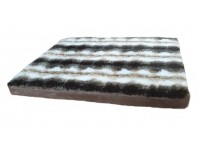 Luxury Faux Fur Orthopaedic Dog Bed - Striped