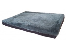 Luxury Faux Fur Orthopaedic Dog Bed - Grey