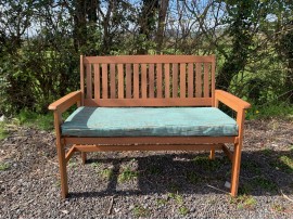 Garden Bench Cushion - Turquoise Waves