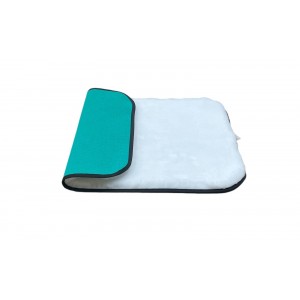 Green Backed Vet Bedding - BINDED - White Green Backed Vet Bedding - BINDED - White